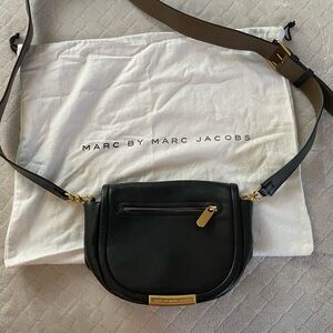 Marc by Marc Jacobs Black Crossbody Bag with Gold Accents